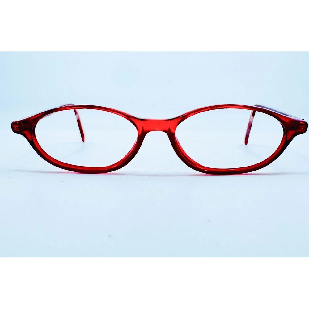 New Globe Eyeglass Frames Womens Red L 4309 Oval Full Rim 45-15-135